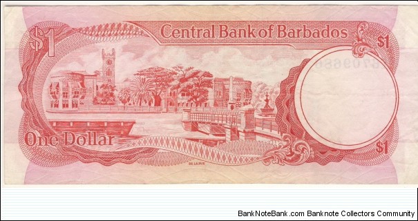 Banknote from Barbados year 1973