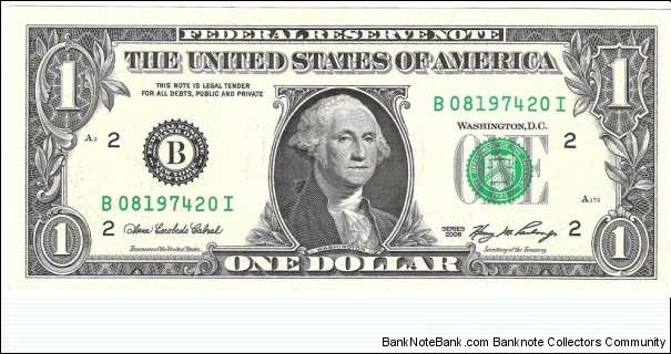 1 Dollar(New York) Banknote