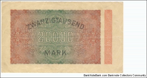 Banknote from Germany year 1923