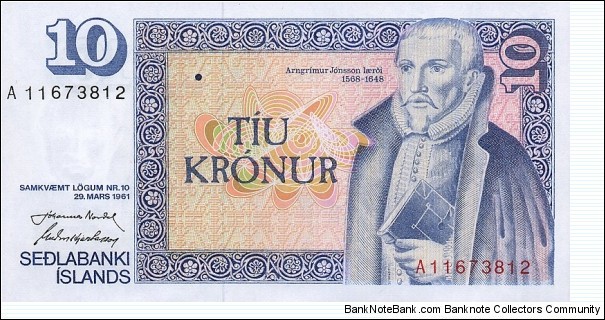 10 Kronur Banknote