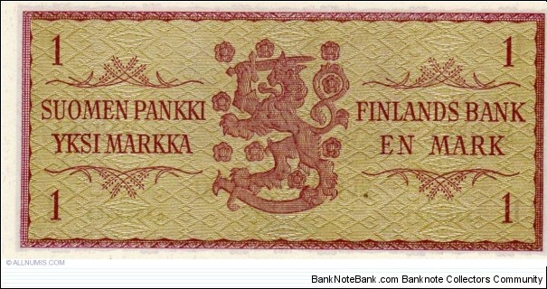 Banknote from Finland year 1963