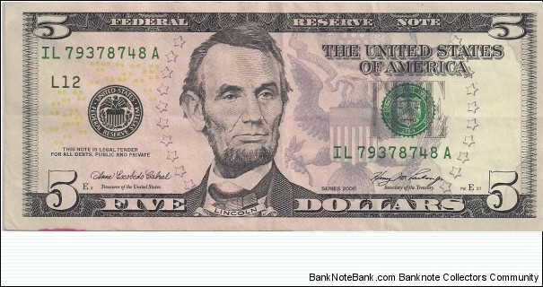 5 Dollars Banknote