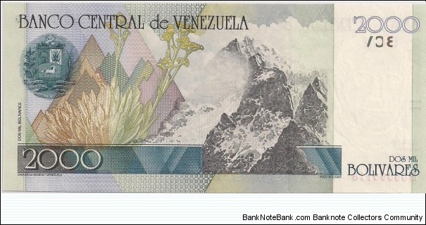 Banknote from Venezuela year 1998