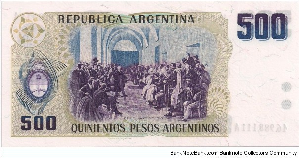 Banknote from Argentina year 1983