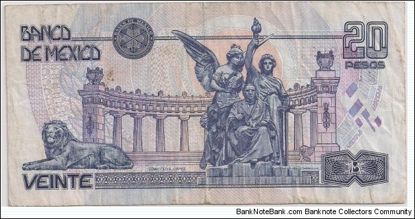 Banknote from Mexico year 1999