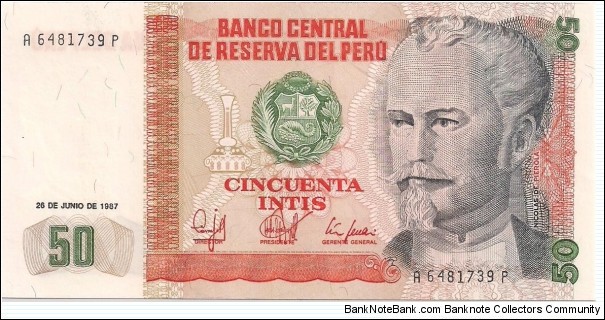 50 Intis Banknote