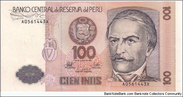 100 Intis Banknote