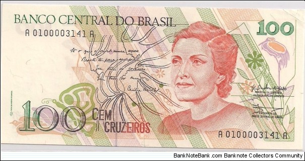 100 Cruzeiros  Banknote