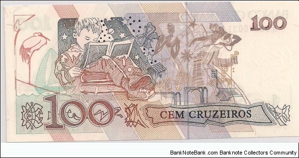 Banknote from Brazil year 1990