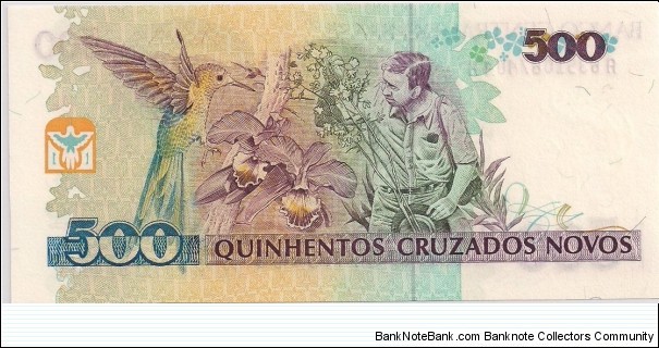 Banknote from Brazil year 1990