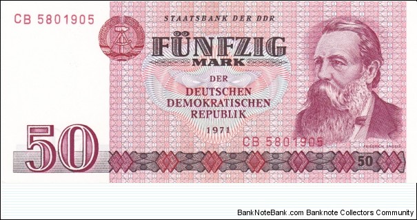 East Germany P30a (50 mark 1971) Banknote