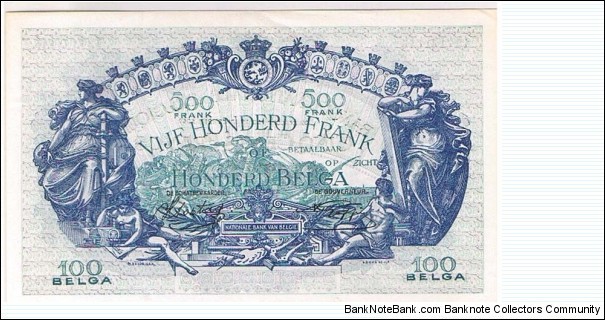 Banknote from Belgium year 1942