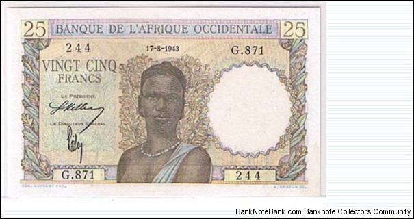 25 FR Banknote