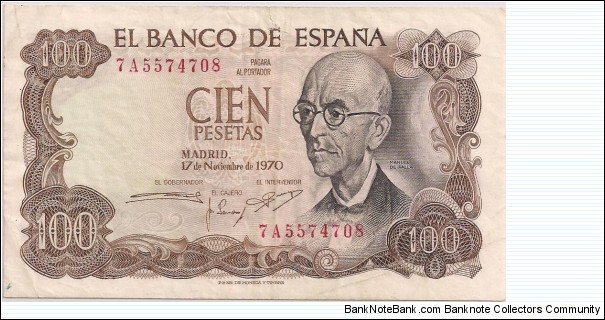 100 PESETAS Banknote