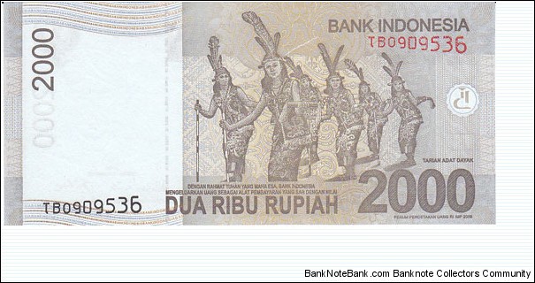 Banknote from Indonesia year 2009