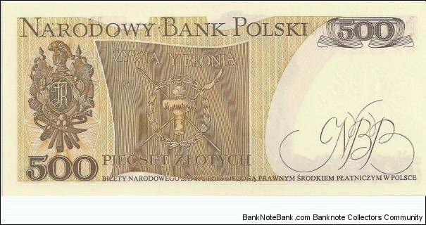 Banknote from Poland year 1982