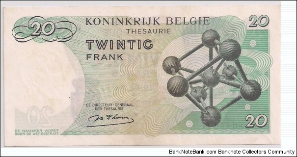 Banknote from Belgium year 1964