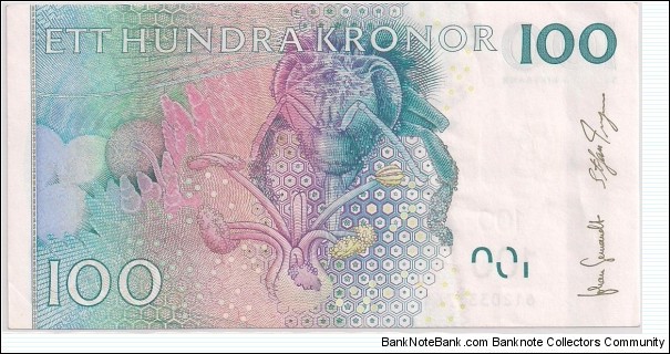 Banknote from Sweden year 2001