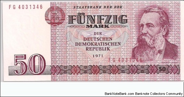 50 Mark , East Germany (German Democratic Republic) Banknote