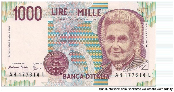 1000 LIRE Banknote