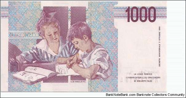 Banknote from Italy year 1962