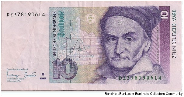 10 Mark - Pre-euro  Banknote