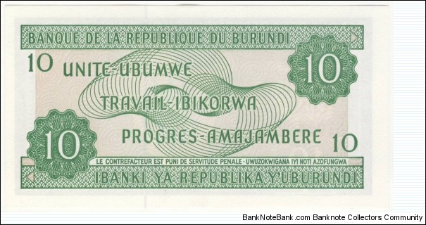 Banknote from Burundi year 2005