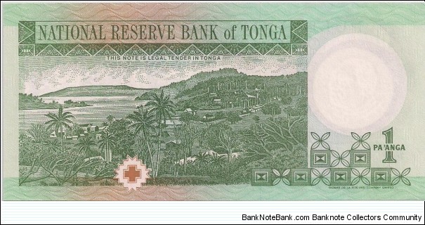 Banknote from Tonga year 1995