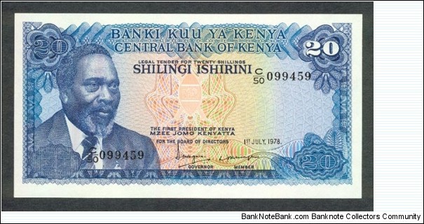 Kenyatta portrait, lions Banknote