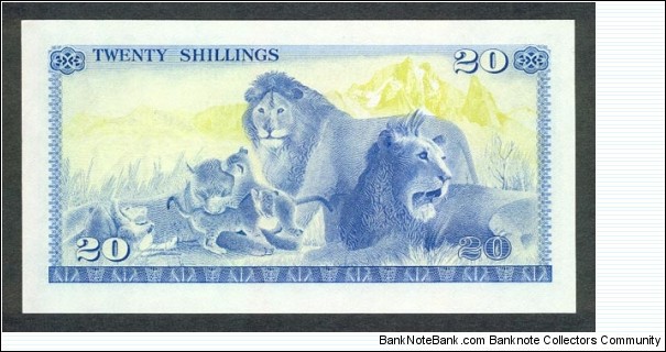 Banknote from Kenya year 1978