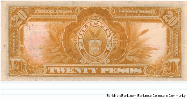 Banknote from Philippines year 1936