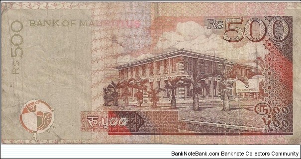 Banknote from Mauritius year 2001