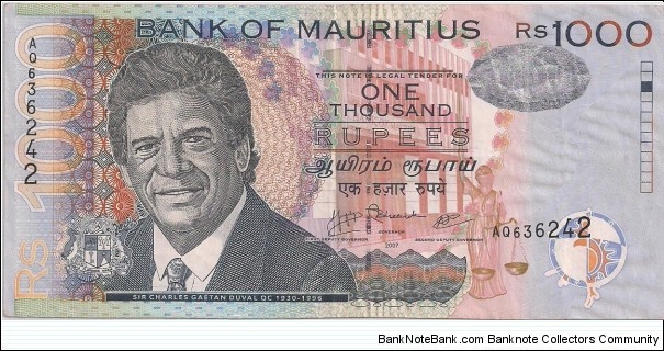 1000 Rupees Banknote