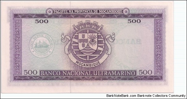 Banknote from Mozambique year 1967