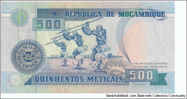 Banknote from Mozambique year 1991