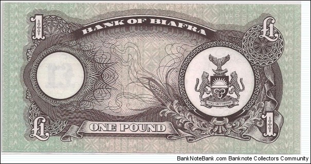 Banknote from Biafra year 1968