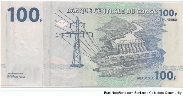 Banknote from Congo year 2007