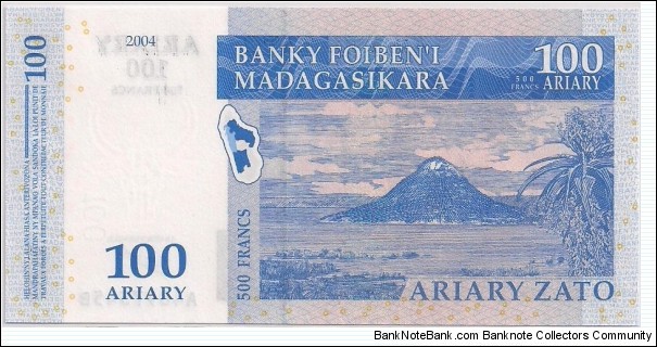 Banknote from Madagascar year 2004