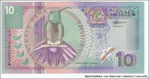 10 Guldens(2000) Banknote