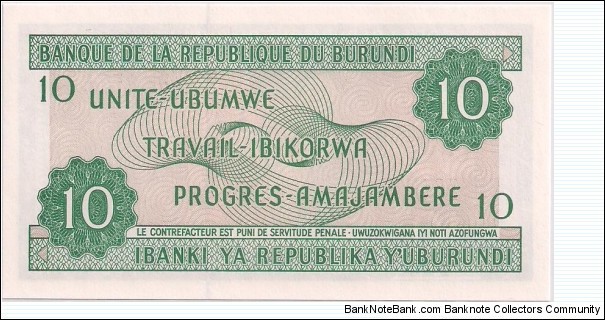 Banknote from Burundi year 2003