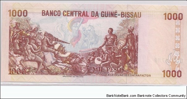 Banknote from Guinea-Bissau year 1993