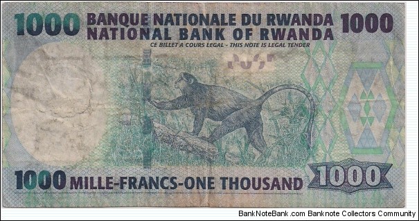 Banknote from Rwanda year 2004