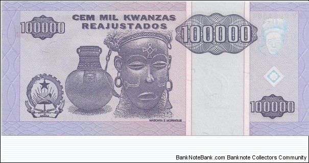 Banknote from Angola year 1995