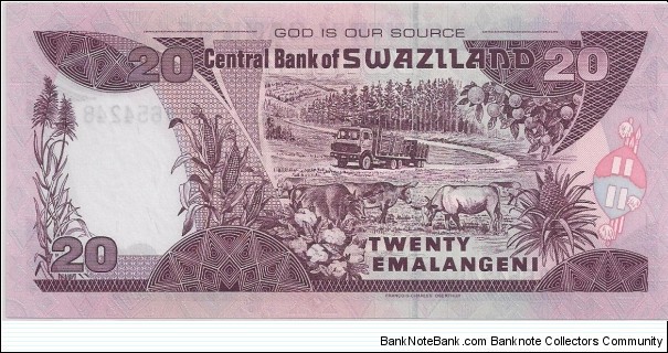 Banknote from Swaziland year 2001