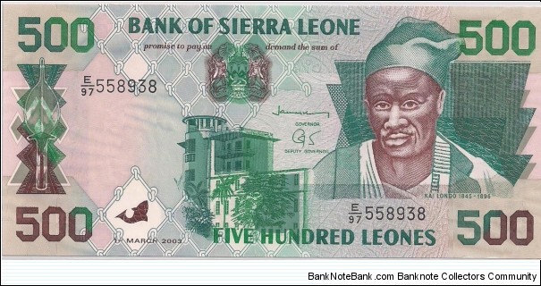 500 LEONES Banknote
