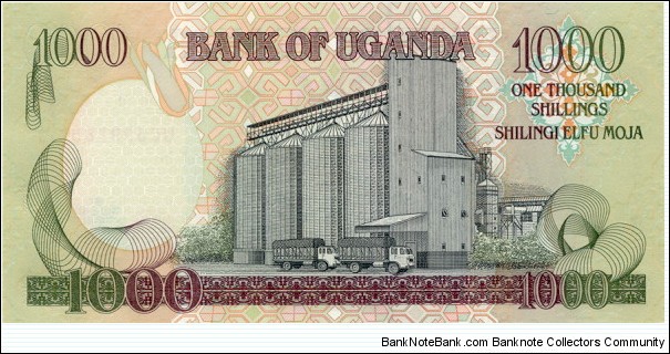 Banknote from Uganda year 2009