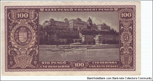 Banknote from Hungary year 1945