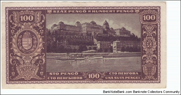 Banknote from Hungary year 1945