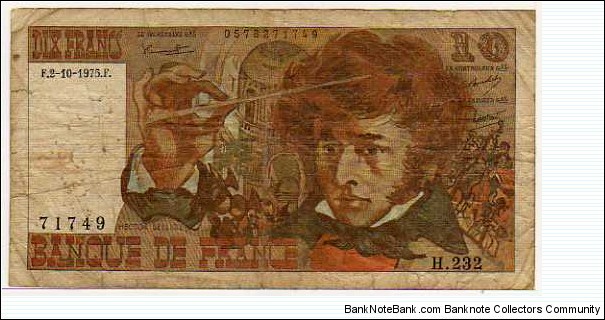 10 Francs__pk# 150 b__02.10.1975 Banknote