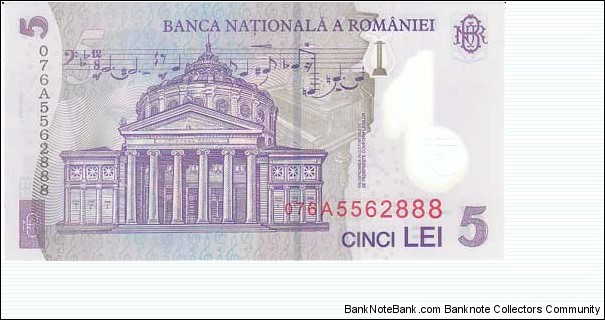 Banknote from Romania year 2005